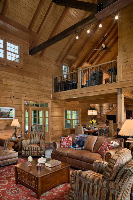 Foster Custom Log Home - Honest Abe Log Homes & Cabins