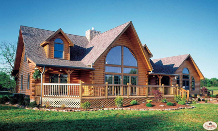 Log Home Exterior Pictures - Honest Abe Log Homes & Cabins