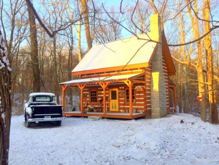 Indiana Traditional Log Cabin - Honest Abe Log Homes & Cabins